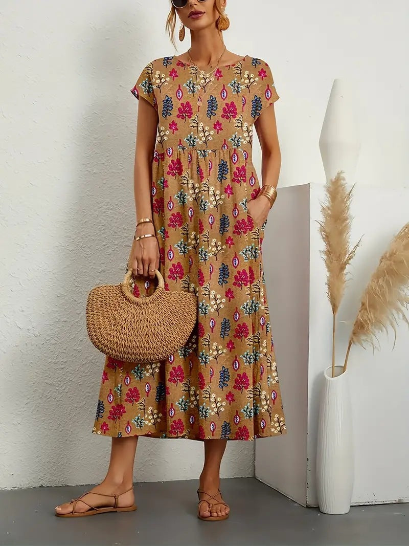 Deborah - Robe Florale Élégante