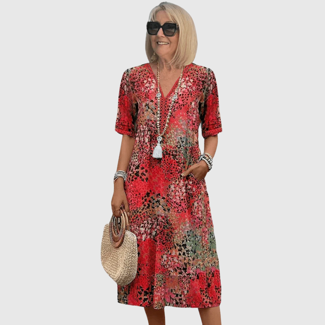 Soleil - Robe Midi Élégante Été