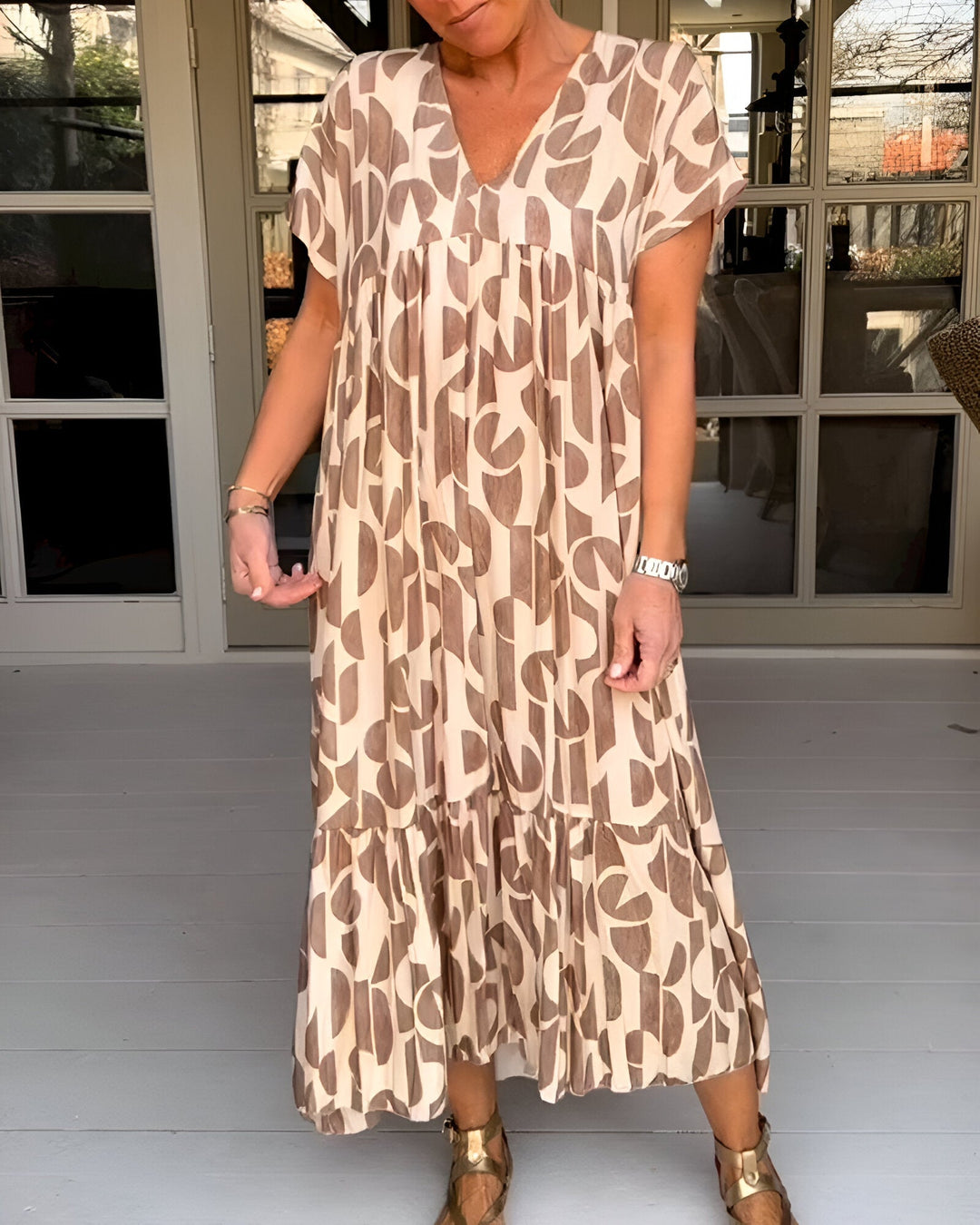 Felicia - Robe à col en V légère