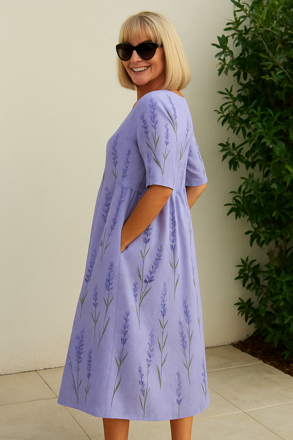 Eliza - Robe Midi Aérienne