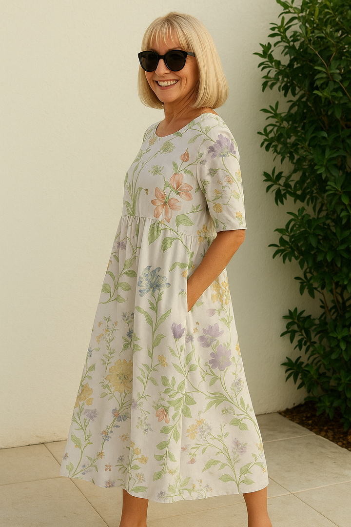 Eliza - Robe Midi Aérienne