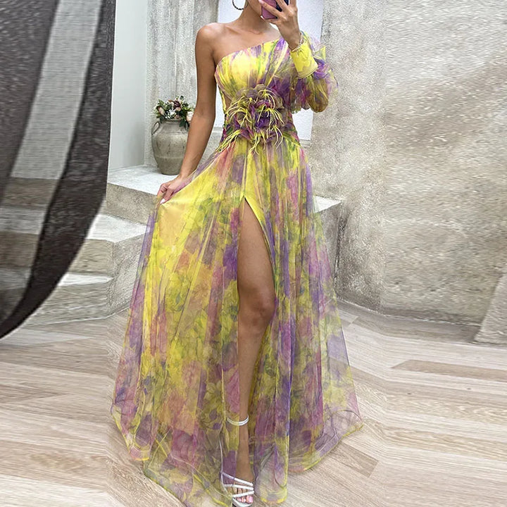 Philena - Élégante Robe Longue Colorée