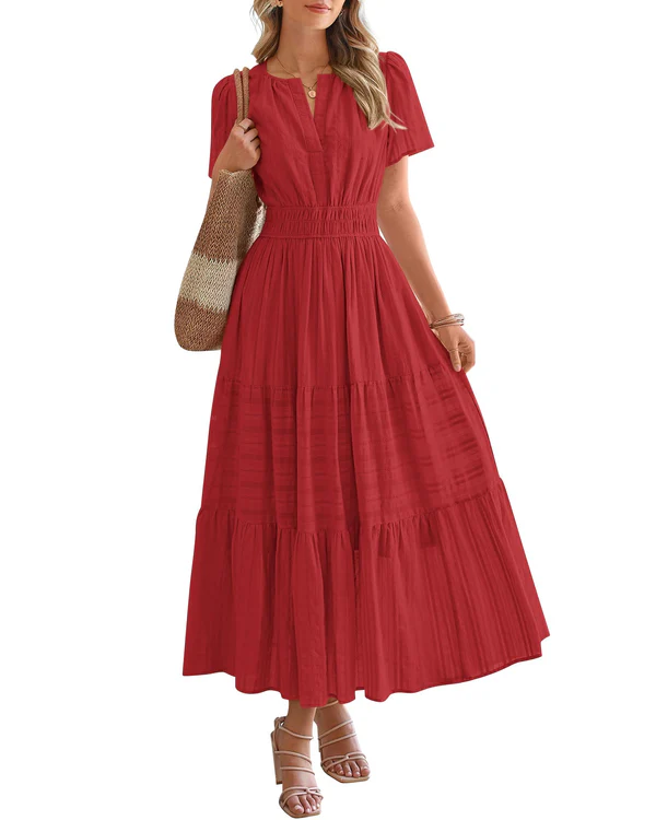 Elara - Robe Maxi Bohème Élégante
