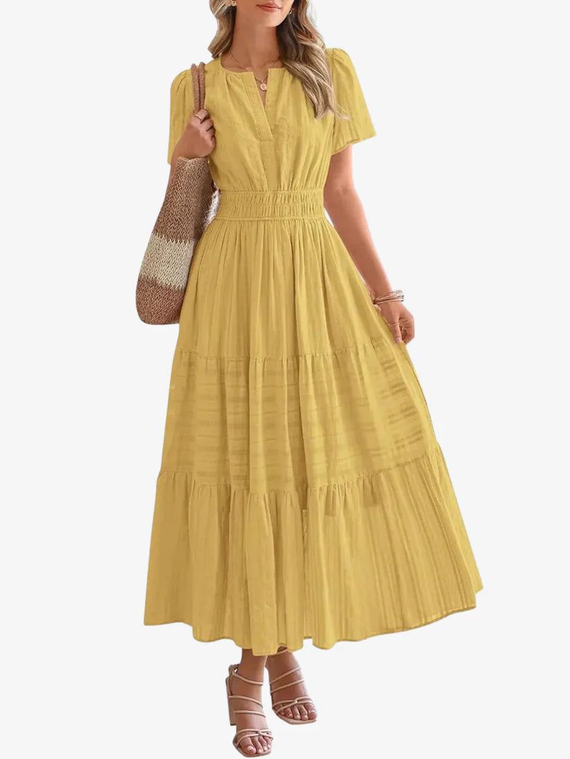 Elara - Robe Maxi Bohème Élégante