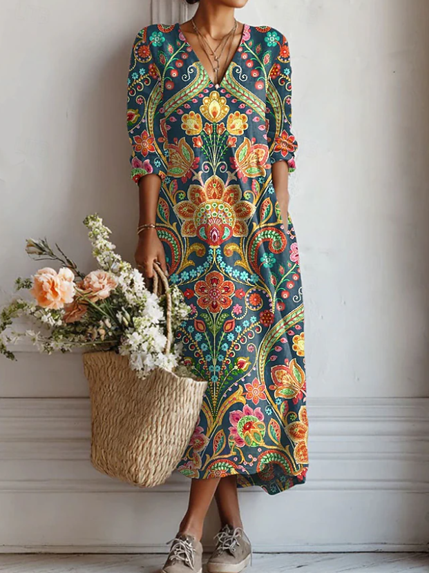 Isolde | Robe Imprimée Bohème