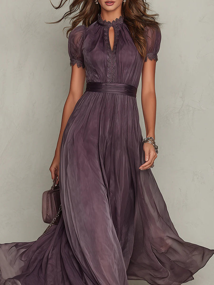 Flavia - Élégante Robe Maxi Violette